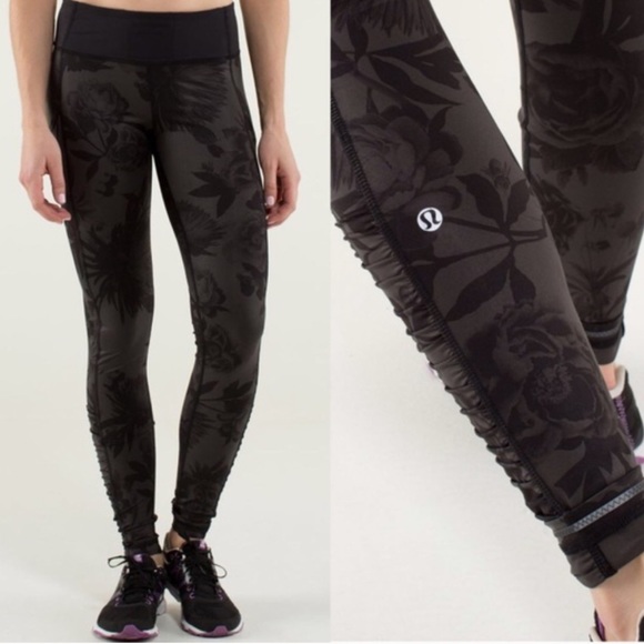 lululemon athletica Pants - Lululemon Speed Tight Luxtreme Brisk Bloom Black